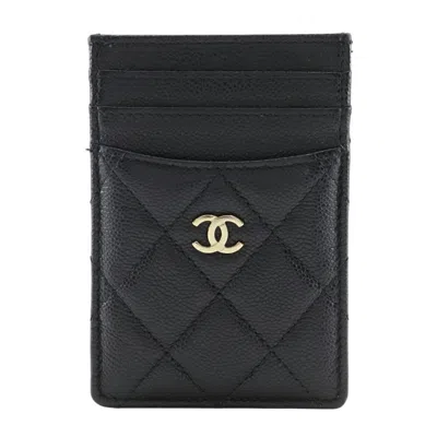 Pre-owned Chanel Card Case () In Black