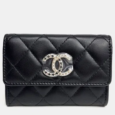 Pre-owned Chanel Card Holder Ap4041 In Black