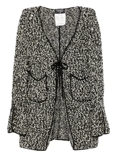 Pre-owned Chanel Cardigan In Black