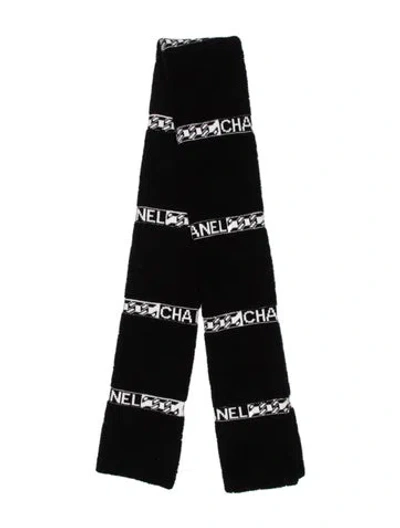 Pre-owned Chanel Cashmere 2020 Scarf In Black
