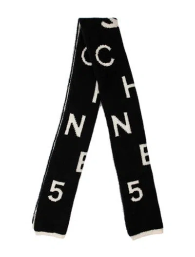 Pre-owned Chanel Cashmere 2023 Scarf In Black