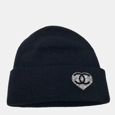 Pre-owned Chanel Cashmere Beanie In Black