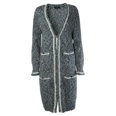 Pre-owned Chanel , Cashmere Cardigan In Grey In Gray