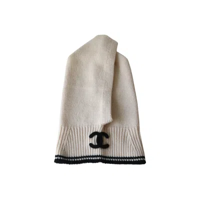 Chanel Cashmere Cc Balaclava Llight Beige