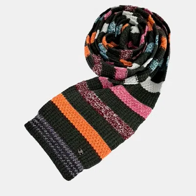 Pre-owned Chanel Cashmere Multicolor Scarf