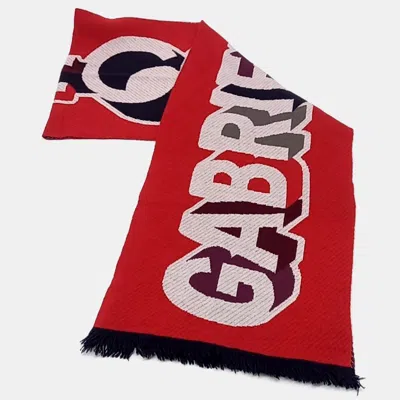 Pre-owned Chanel Cashmere Red Scarf