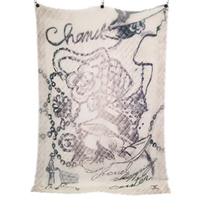 Pre-owned Chanel Cashmere Shawl () In Sand