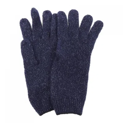 Pre-owned Chanel Cashmere Silk Warm Gloves () In Blue