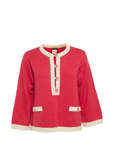 Pre-owned Chanel Cashmere Sweater In Pink