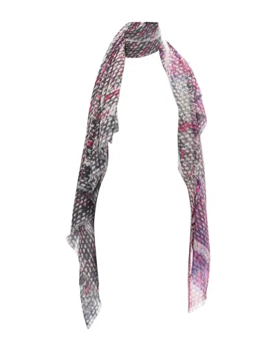 Pre-owned Chanel Cashmere Tweed Texture Scarf (authentic Pre-loved)