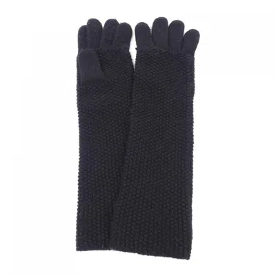 Pre-owned Chanel Cashmere Warm Gloves () In Blue