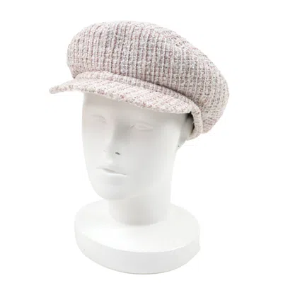 Pre-owned Chanel Casquette Cotton Cap In Pink