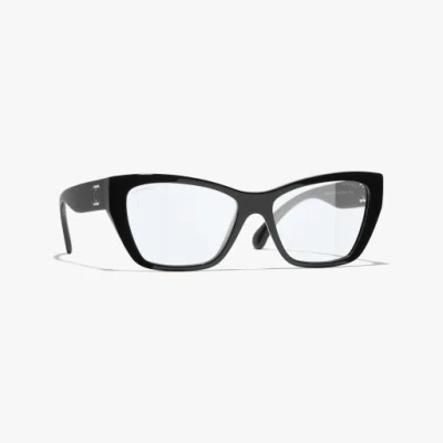 Chanel Cat Eye Blue Light Glasses In Black