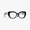 Chanel Cat Eye Blue Light Glasses In Black 