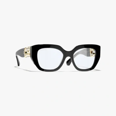 Chanel Cat Eye Blue Light Glasses In Black