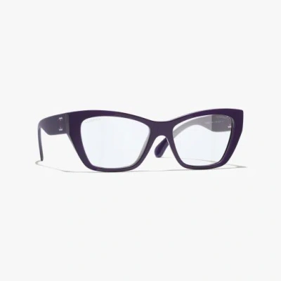 Chanel Cat Eye Blue Light Glasses In Black
