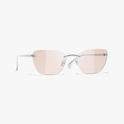 Chanel Cat Eye Blue Light Glasses In Neutral