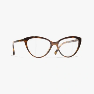 Chanel Cat Eye Eyeglasses In Brown