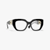 Chanel Cat Eye Eyeglasses In Black