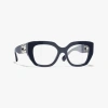 Chanel Cat Eye Eyeglasses In Blue Vendome 