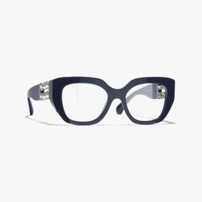 Chanel Cat Eye Eyeglasses In Blue