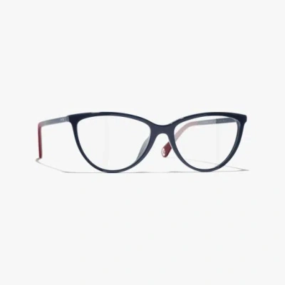 Chanel Cat Eye Eyeglasses In Blue