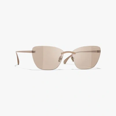 Chanel Cat Eye Sunglasses In Neutral