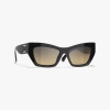 Chanel Cat Eye Sunglasses In Black 