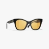 Chanel Cat Eye Sunglasses In Black 