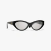 Chanel Cat Eye Sunglasses In Black 