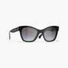 Chanel Cat Eye Sunglasses In Black 