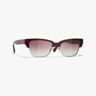Chanel Cat Eye Sunglasses In Brown