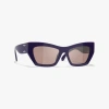 Chanel Cat Eye Sunglasses In Purple 