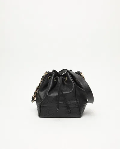 Pre-owned Chanel Caviar Bucket Bag
