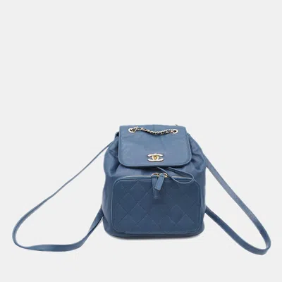 Pre-owned Chanel Caviar Business Affinity Backpack