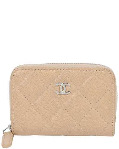 Pre-owned Chanel Caviar Classic Zipper Coin Purse (authentic Pre-loved)