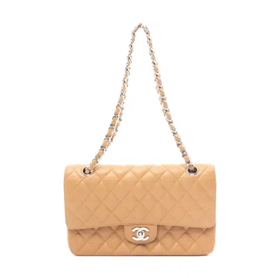 Pre-owned Chanel Caviar Double Flap Shoulder Bag In Brown