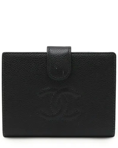 Chanel Caviar Leather Bifold Wallet Black (authentic Pre-loved)