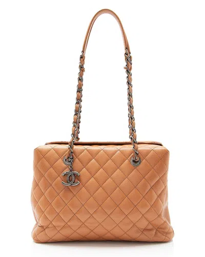 Chanel Caviar Leather City Small Shopping Tote (authentic Pre-loved)