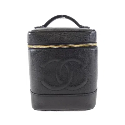 Pre-owned Chanel Caviar Leather Handbag () In Black