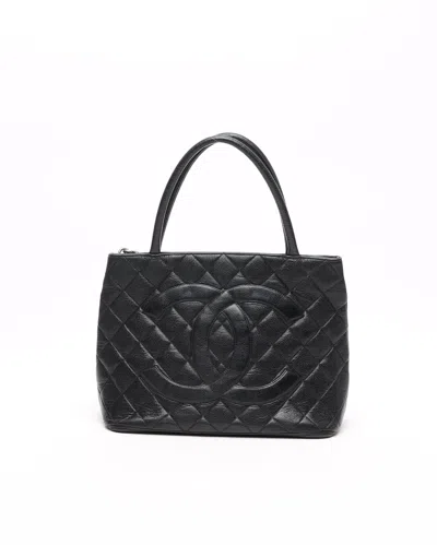 Pre-owned Chanel Caviar Medallion Tote Bag