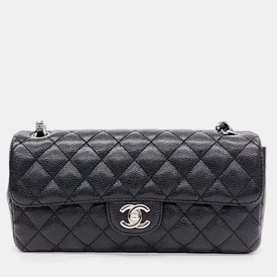 Pre-owned Chanel Caviar New Classic Crossbody Bag In Black
