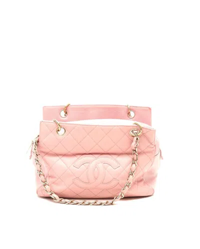 Chanel Caviar Petite Timeless Tote Bag In Pink