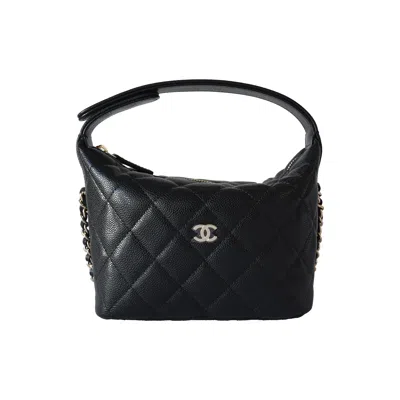Chanel Caviar Quilted Hobo Bags Black