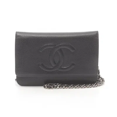 Pre-owned Chanel Caviar Skin Black Caviar Leather Shoulder Bag ()