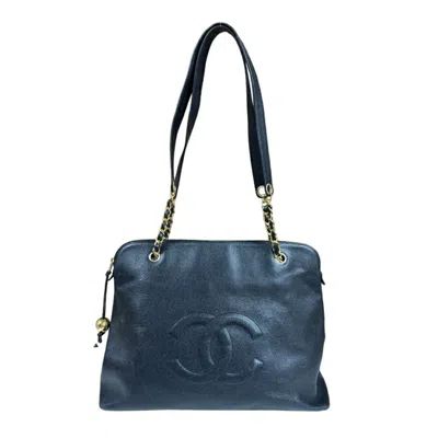 Pre-owned Chanel Caviar Skin Black Caviar Leather Shoulder Bag ()