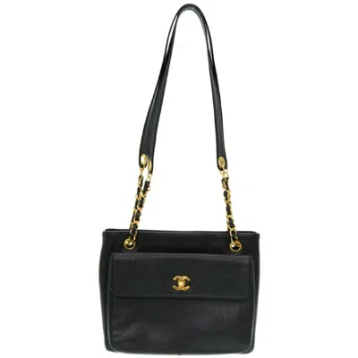 Pre-owned Chanel Caviar Skin Black Caviar Leather Shoulder Bag ()