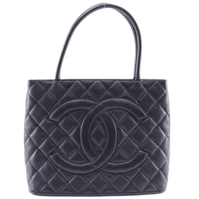 Pre-owned Chanel Caviar Skin Black Caviar Leather Tote Bag ()