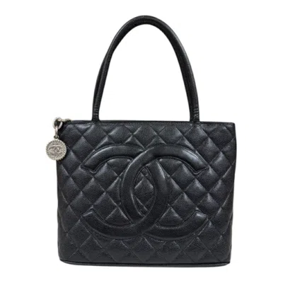 Pre-owned Chanel Caviar Skin Black Caviar Leather Tote Bag ()