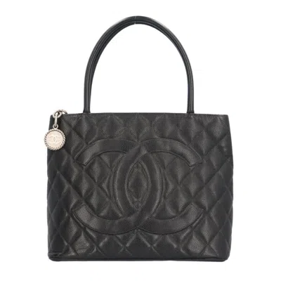 Pre-owned Chanel Caviar Skin Black Caviar Leather Tote Bag ()